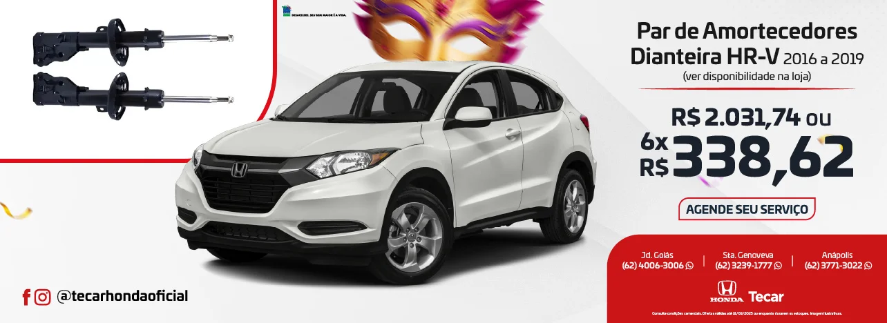 PAR DE AMORTECEDORES DIANTEIROS HR-V